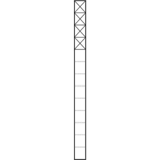 Siedle KSF 613-4 DG Kommunikations-Stele Freistehend in Dunkelgrau-Glimmer