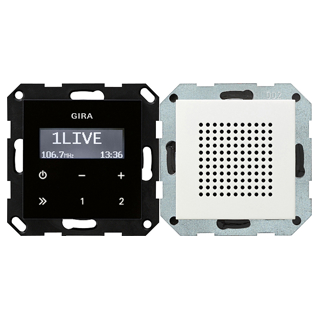 GIRA 228003 UP-Radio RDS Lautsprecher System 55 Reinweiß