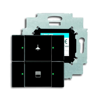 Busch-Jaeger 6126/01-81 Bedienelement, 2-fach mit beiliegendem Busankoppler