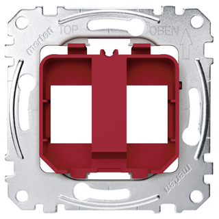 Merten MEG4566-0006 Tragplatten für Steckverbinder Modular Jack, rot