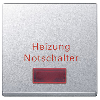 Merten MEG3327-0460 Wippe für Heizungs-Notschalter, aluminium, System M