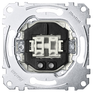 Merten MEG3165-0000 Doppeltaster-Eins. m. Orient.licht, 2 Schließer 1-pol., 10 A, AC 250 V, StK