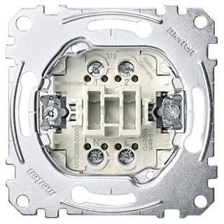Merten MEG3056-0000 Taster-Einsatz, Wechsel 1-polig, 10 A, AC 250 V, Schraub-Liftklemmen