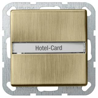 GIRA 0140603 Hotel-Card-Taster Wechsler (bel.) Beschriftungsfeld System 55 Bronze