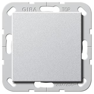 GIRA 283626 Wippschalter BS 20 AX Aus 2-pol System 55 Farbe Alu