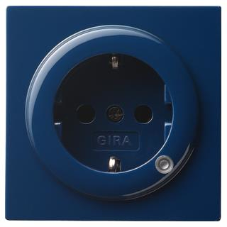 GIRA 018246 SCHUKO-Steckdose Kontroll S-Color Blau