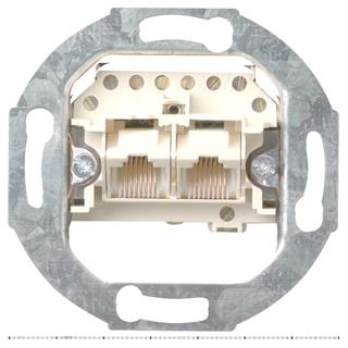 GIRA 018700 UAE/IAE-Anschlussdose 2 x 8-pol Schraubklemmen Einsatz