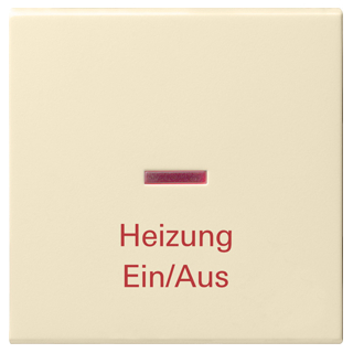 GIRA 067801 Wippe Kontrollf. + Heizung Ein/Aus System 55 Cremeweiß