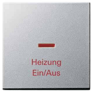 GIRA 067826 Wippe Kontrollf. + Heizung Ein/Aus System 55 Farbe Alu