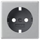GIRA 0920203 Abdeckung SCHUKO-Steckdose Gira E22 Aluminium