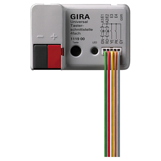 GIRA 111900 Uni-Tasterschnittst. 4f KNX