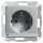 GIRA 117026 SCHUKO-Steckdose LED-Leuchte + erh. Berührungsschutz System 55 Farbe Alu