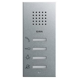 GIRA 125026 Wohnungsstation AP System 55 Farbe Alu