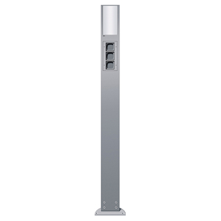 GIRA 135326 E-Säule Licht + 3x Leereinheit 1600 mm Gira Energiesäule Farbe Alu