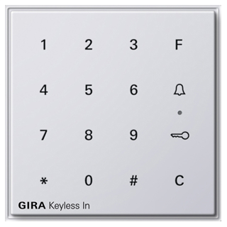 GIRA 260566 Gira Keyless In Codetastatur Gira TX_44 (WG UP) Reinweiß