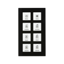 MDT RF-GTT8S.01 KNX RF+ Glass Push Button Plus 8-fold...